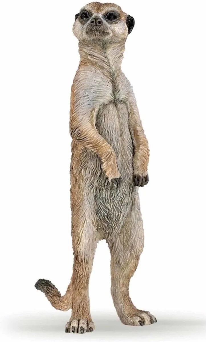 Stokstaartje - kunststof - 7 cm - speelgoed figuur - meerkat van Papo in Meerkleurig – productfoto