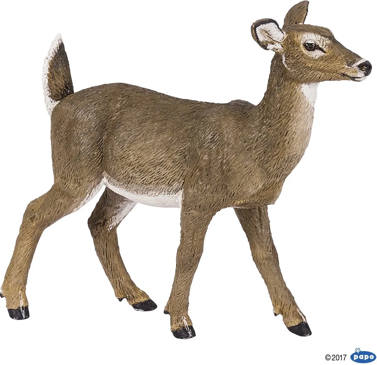 Wild Life Witstaart Hinde 50218 de Papo en Marron – photo du produit