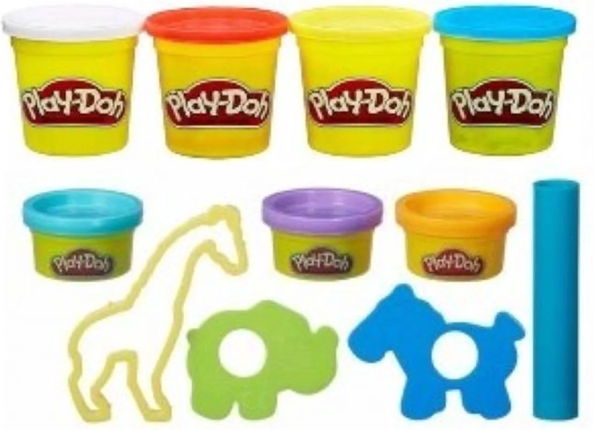 Animal Tools + 7 Potjes klei (532 gram) fra Play-Doh i 7 potjes – 532 gram – produktbillede