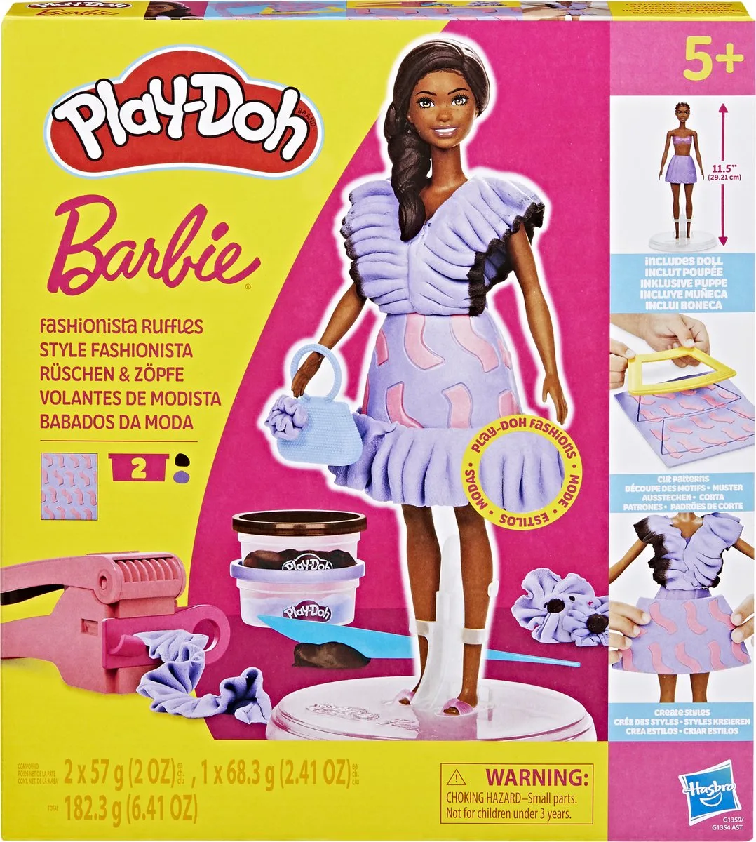 Barbie Puppendesigner von Play-Doh in Fashionista Franjes – Produktfoto