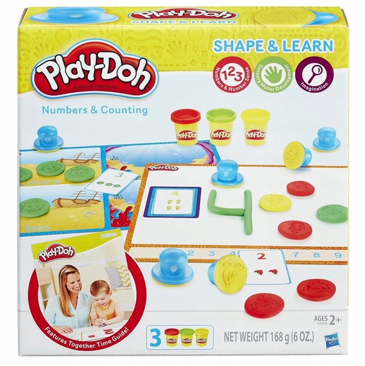 Cijfers & Tellen: Leerzaam Speelgoed voor Kinderen vanaf 2 jaar de Play-Doh en Jaune – photo du produit