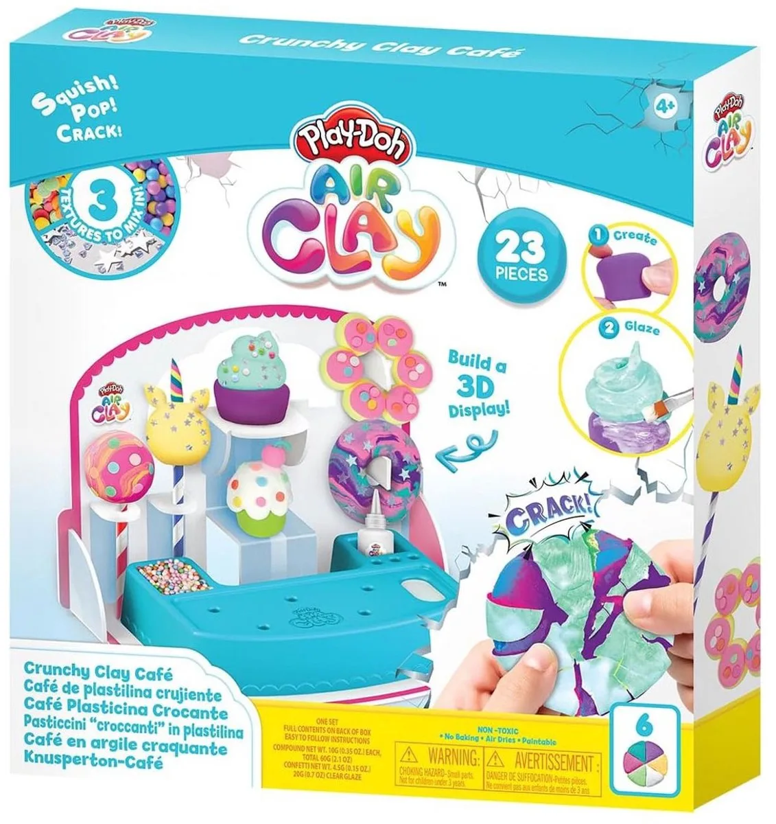 creatieve Air Clay speelset cake knutselset voor kinderen. von Play-Doh in Mehrfarbig – Produktfoto