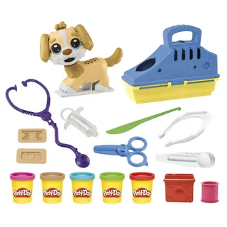 Dierenarts Speelset - Boetseerklei - Inclusief 5 Play-Doh potjes - Knutselen voor kinderen de Play-Doh en Multicolore – photo du produit 6 sur 6