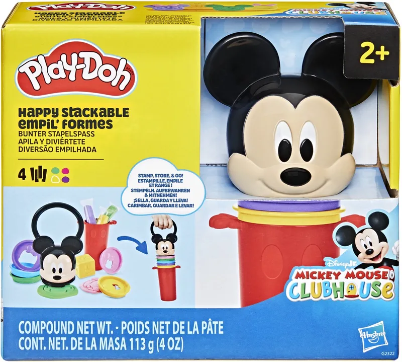 Disney Junior Vrolijke stapelspeelset, knutselspeelgoed voor kinderen by Play-Doh in Multicolour – product photo 1 of 6