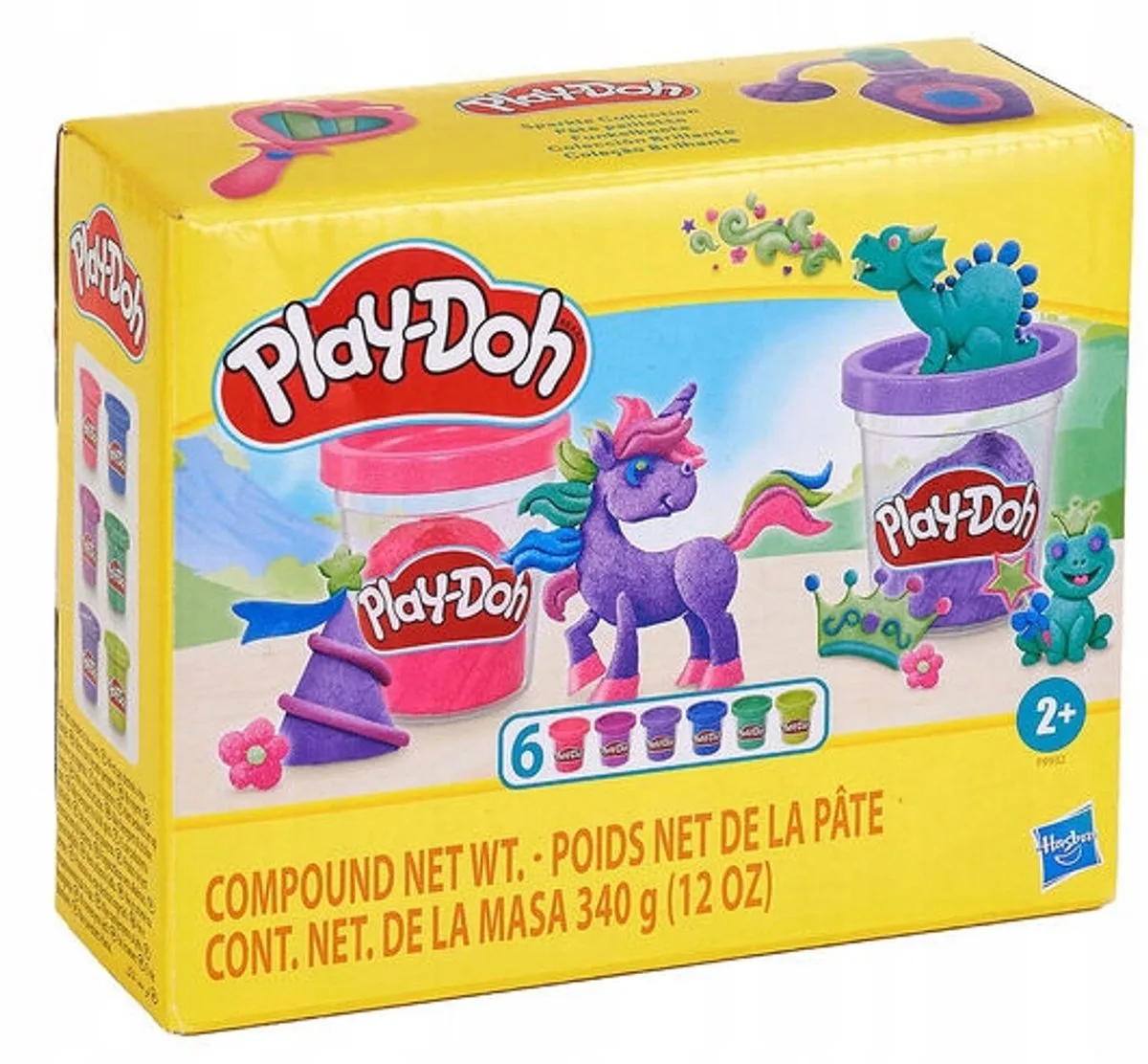 Glanzende Kledingset - 6 Kleuren van Play-Doh in Meerkleurig – productfoto