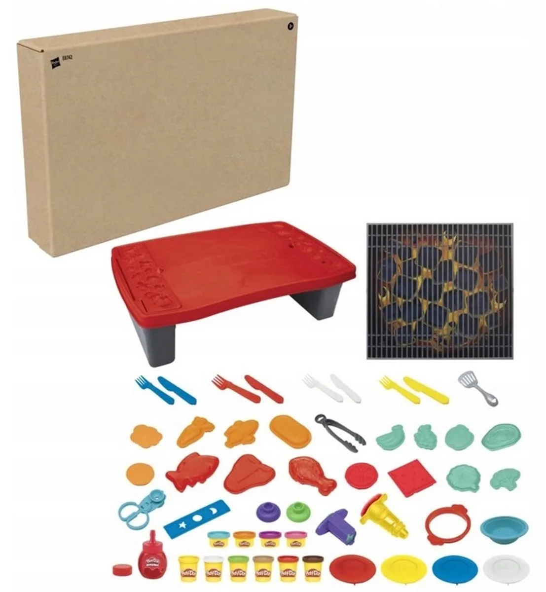 Grillset - 40 Onderdeel: Creatief Speelplezier de Play-Doh en Multicolore – photo du produit