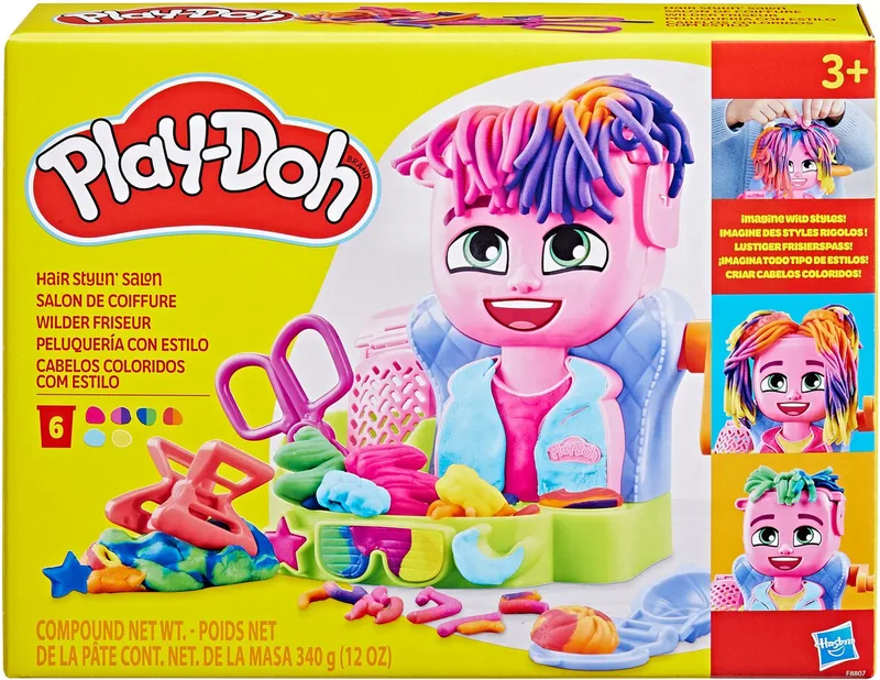 Haarsalon Speelset - Boetseerklei - Inclusief 6 Play-Doh potjes - Knutselen voor kinderen från Play-Doh i Flerfärgad – produktbild 2 av 5