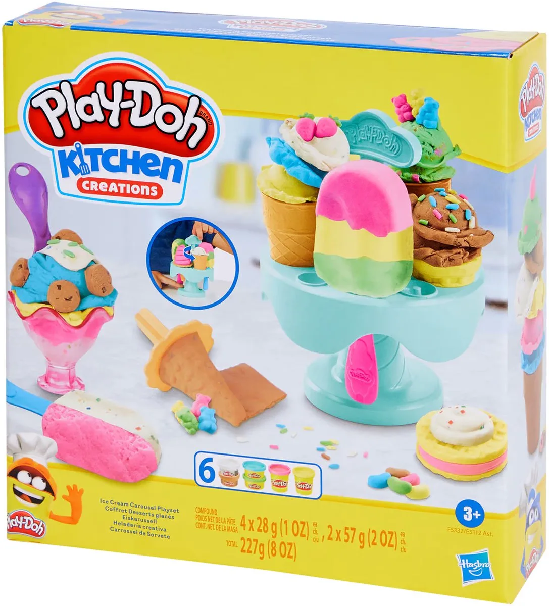 Ice Cream Carousel Playset de Play-Doh en Multicolore – photo du produit