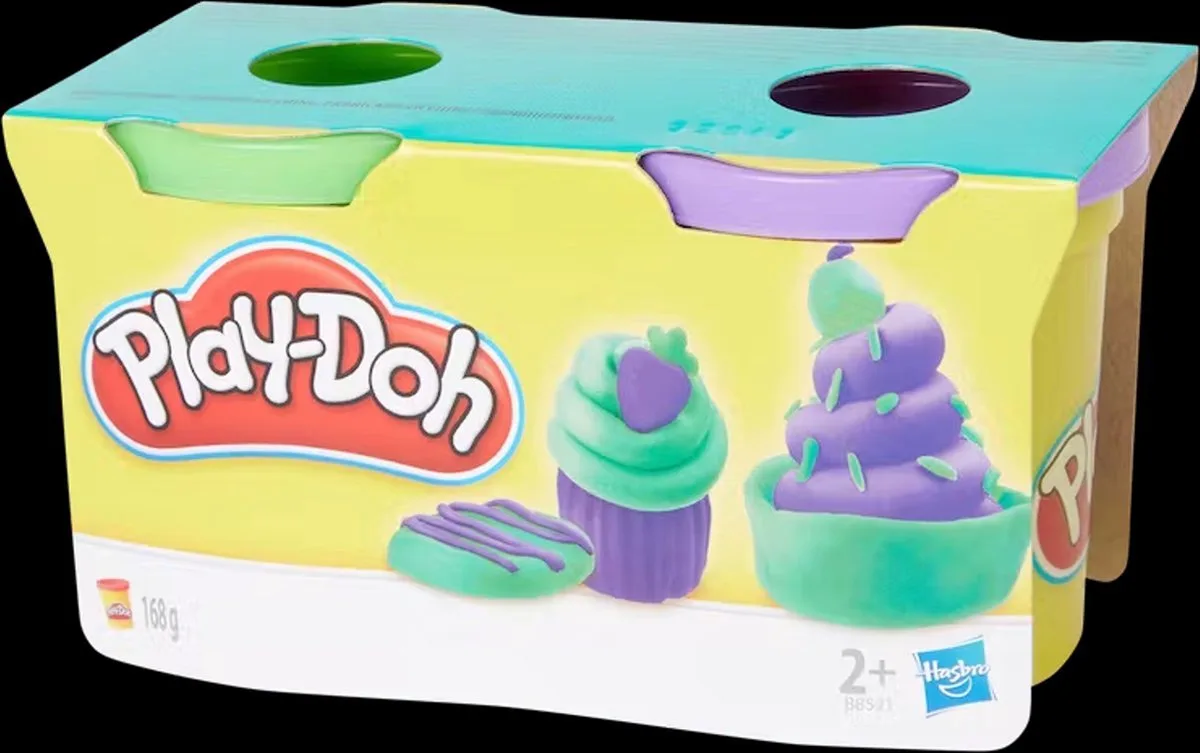 Klei - 2 Potjes - 168g (2x 84g) - Kinder Knutsel Klei de Play-Doh en Multicolore – photo du produit