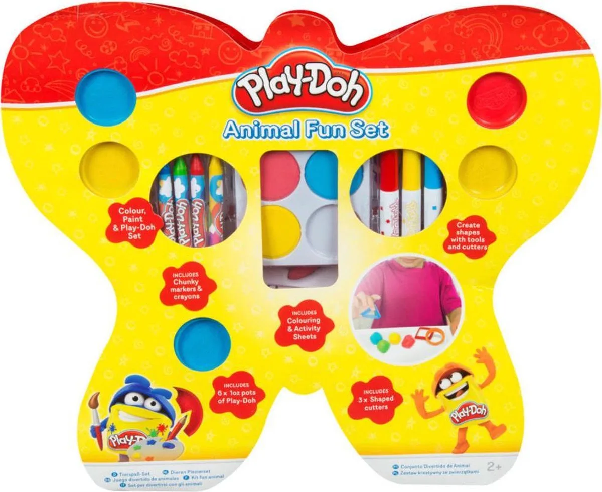 knutselset vlinder fra Play-Doh i Gul, Rød – produktbillede