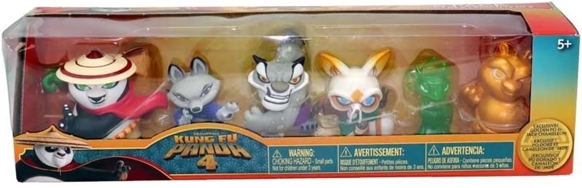 Kung Fu Panda verzamelfiguren 6-pack speelgoed. van Play-Doh in Meerkleurig – productfoto