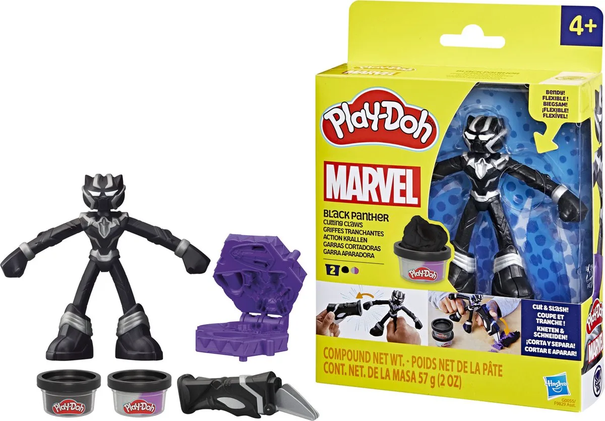 Marvel Black Panther - Boetseerklei van Play-Doh in Meerkleurig – productfoto