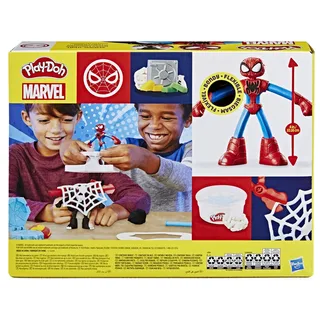 Marvel Spider-Man Werp en Snij Speelset - Boetseerklei - Inclusief 2 figuren från Play-Doh i Flerfärgad – produktbild 5 av 6