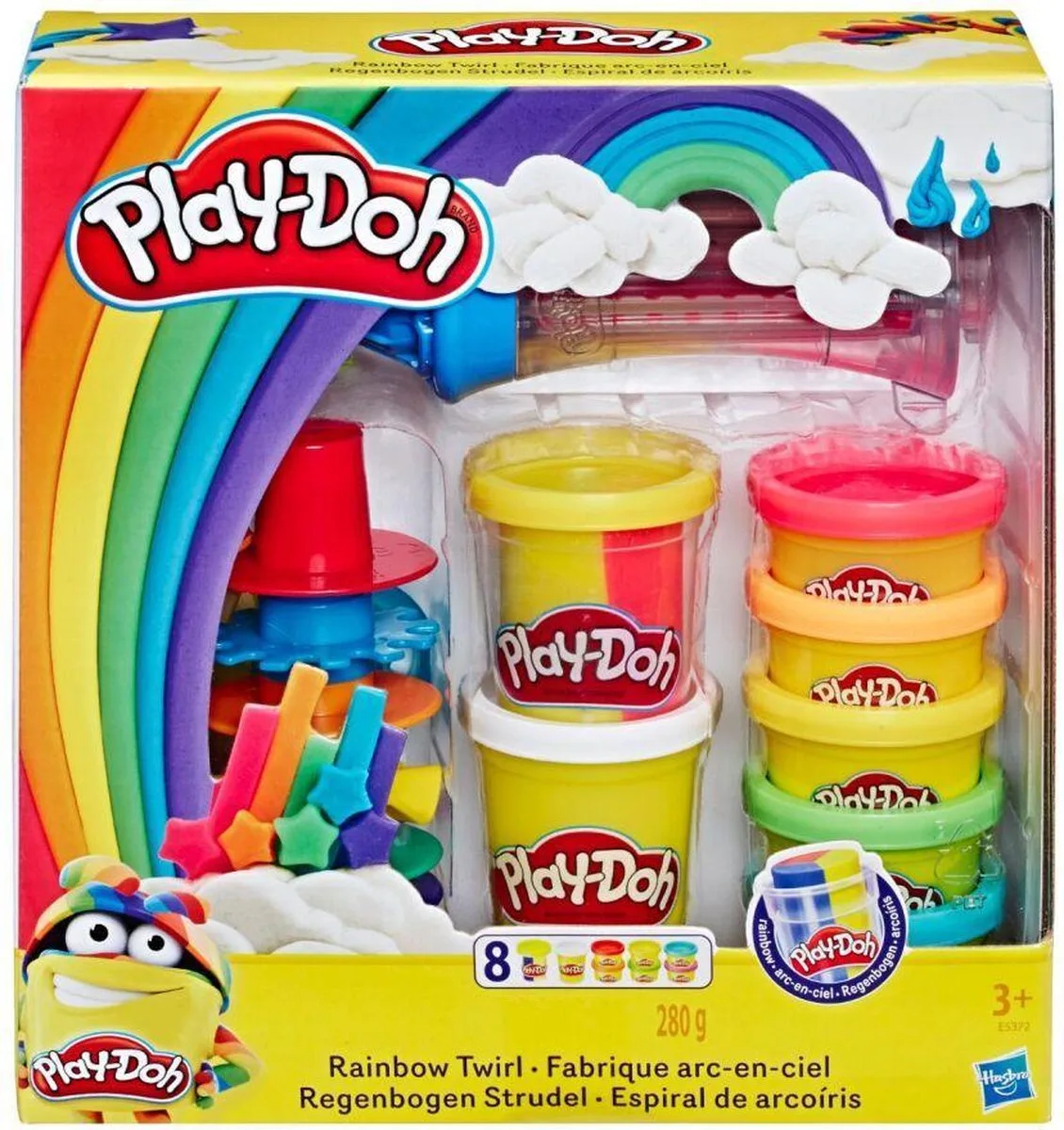 Merkloos Klei Speelset met Regenboog Draaimolen en Mixerset - 8 Kleuren fra Play-Doh i Flerfarvet – produktbillede