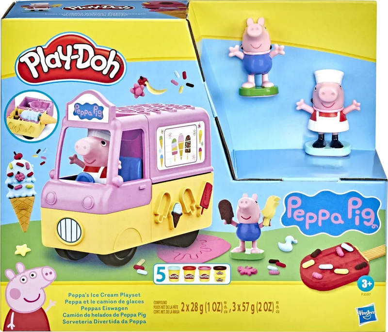 Peppas IJsjes Speelset - Boetseerklei - Inclusief 5 Play-Doh potjes by Play-Doh in Multicolour – product photo 1 of 5