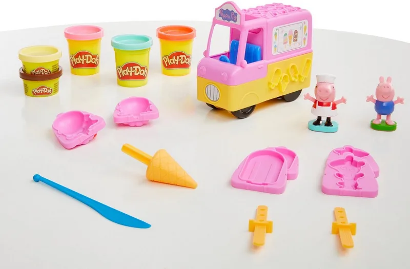 Peppas IJsjes Speelset - Boetseerklei - Inclusief 5 Play-Doh potjes by Play-Doh in Multicolour – product photo 4 of 5