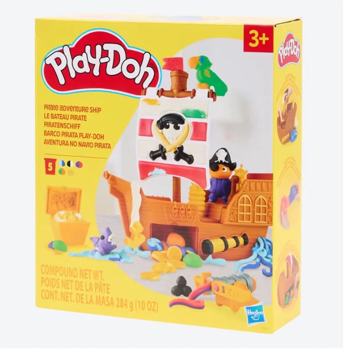 piratenschip met 5 potjes klei fra Play-Doh – produktbillede
