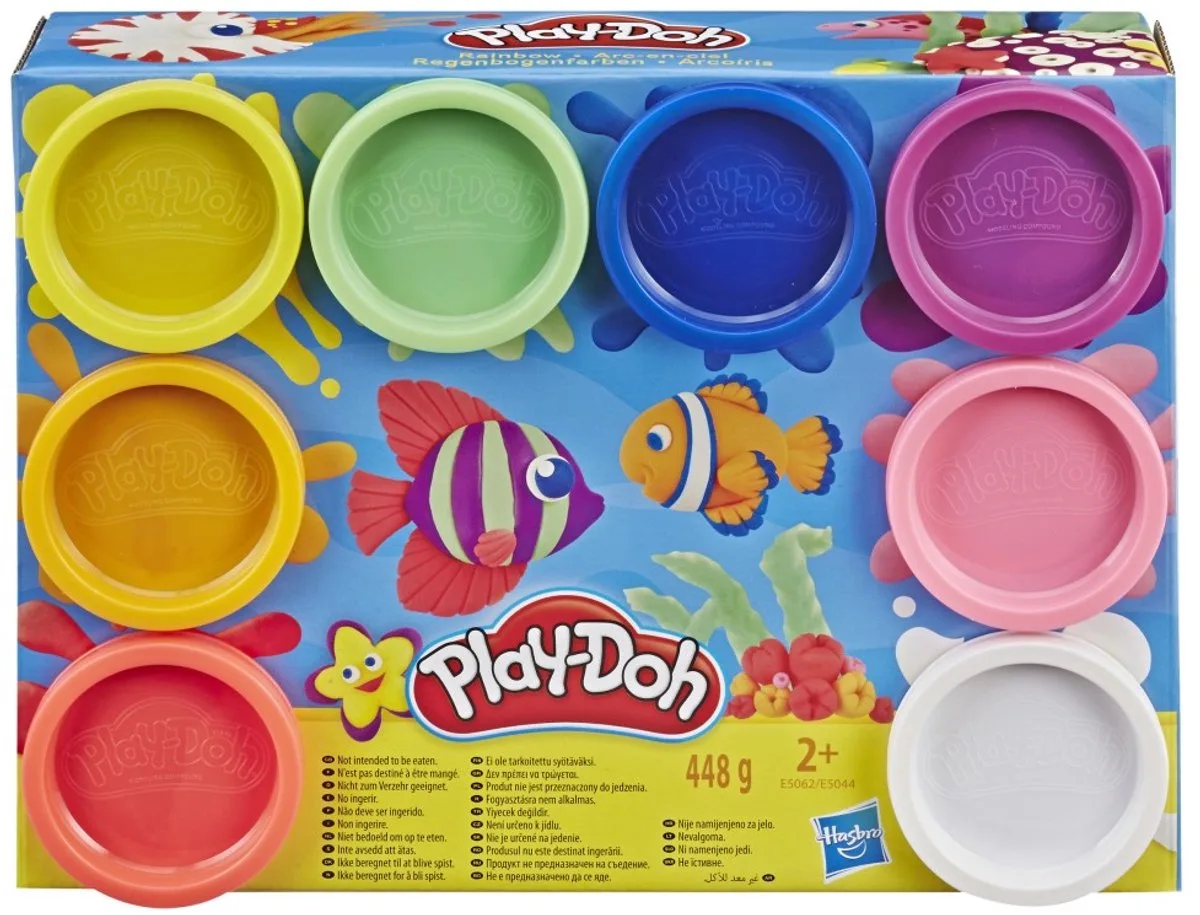 Play-Doh 8 Pack - Boetseerklei - Felle Kleuren de Play-Doh en 8 potjes – Neon kleuren – photo du produit