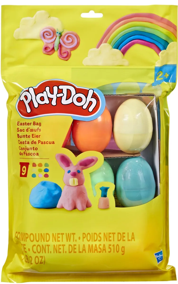 Play-Doh-paastasje, 9 eieren, uitdeelcadeautjes en knutselspeelgoed voor kinderen fra Play-Doh i Flerfarvet – produktbillede