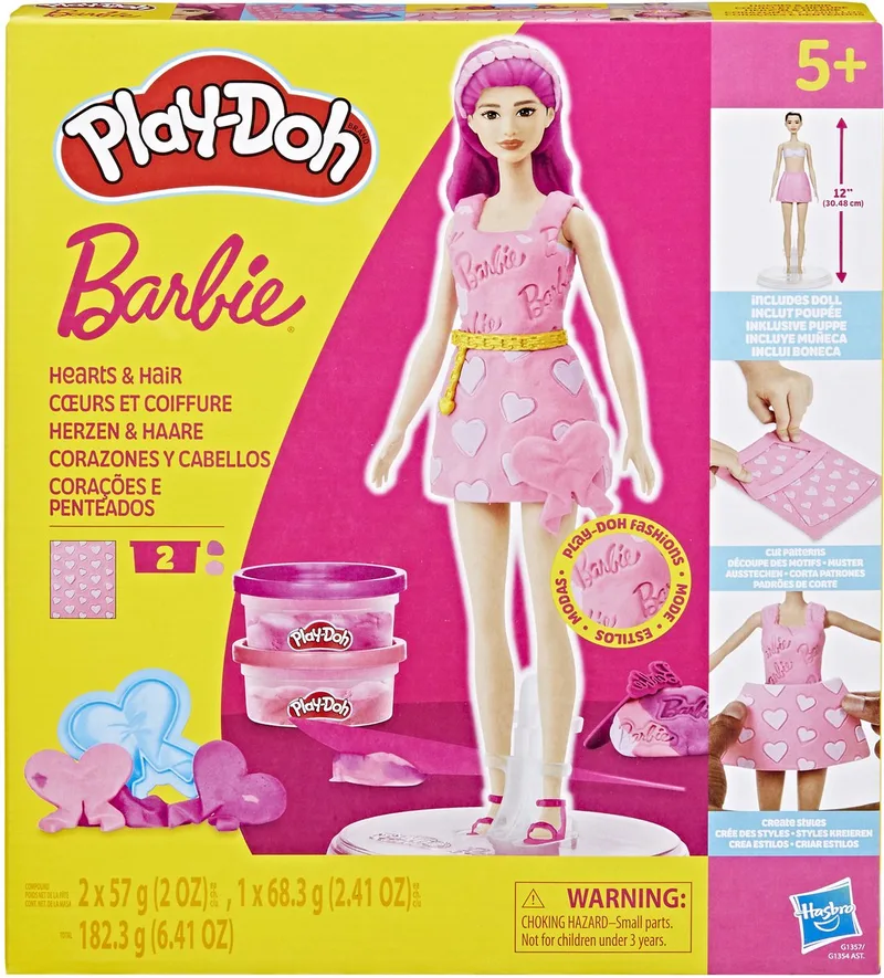 Play-Doh-set Barbiepop - Boetseerklei by Play-Doh in Hartjes en Haar – product photo