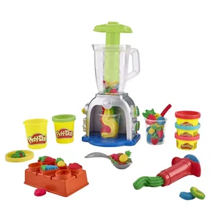 Smoothie Blender Set - Boetseerklei - 5 Play-Doh potjes - Knutselen voor kinderen de Play-Doh en Multicolore – photo du produit 3 sur 5