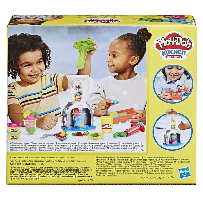 Smoothie Blender Set - Boetseerklei - 5 Play-Doh potjes - Knutselen voor kinderen de Play-Doh en Multicolore – photo du produit 4 sur 5
