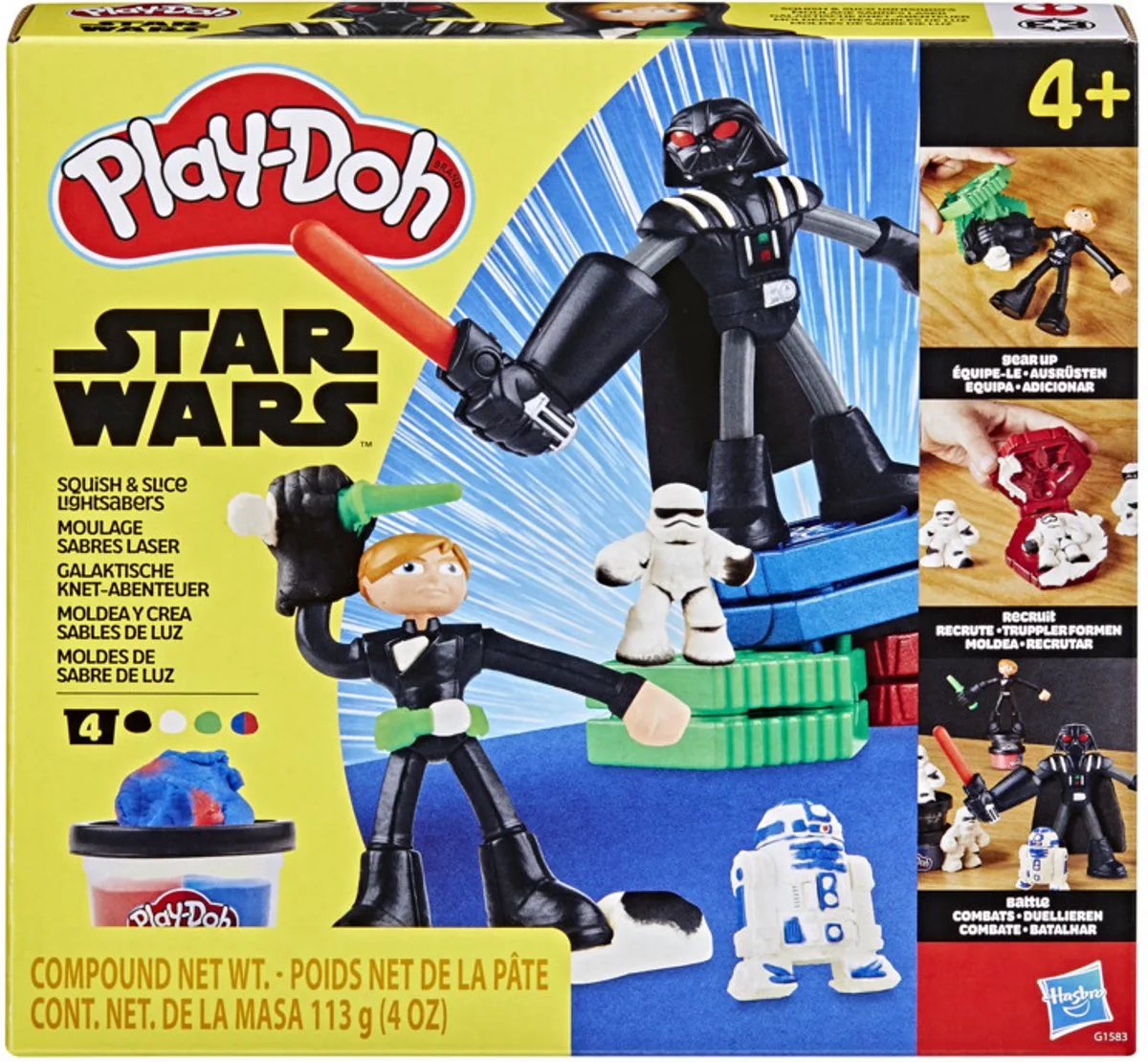 Star Wars Met Lightsaber - Boerseerklei by Play-Doh in Black – product photo
