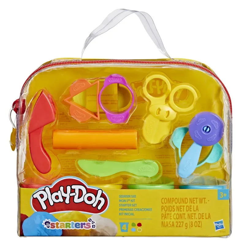 Starterset - Boetseerklei - Inclusief 4 potjes klei från Play-Doh i Flerfärgad – produktbild 3 av 4