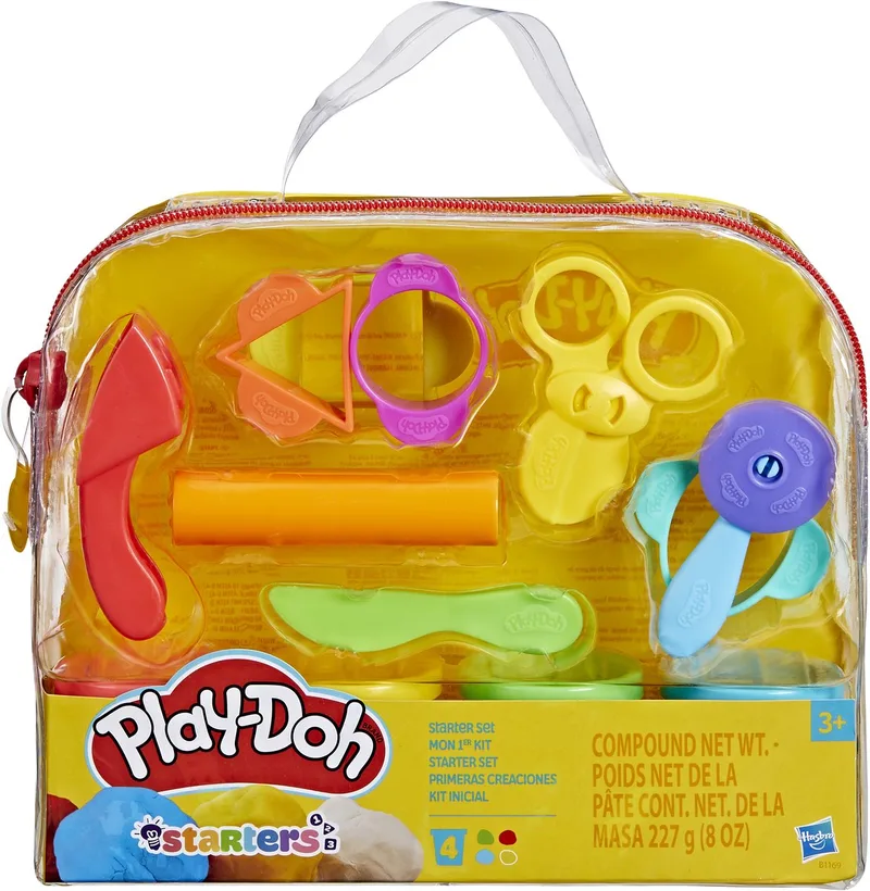 Starterset - Boetseerklei - Inclusief 4 potjes klei från Play-Doh i Flerfärgad – produktbild 1 av 4