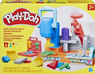 Stempelen en Zagen Speelset - Boetseerklei - Kindergereedschap van Play-Doh in Meerkleurig – productfoto 1 van 2
