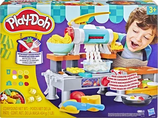 Supersissende Keukenspeelset - met echte kookgeluiden - inclusief 8 potjes klei de Play-Doh en Multicolore – photo du produit 1 sur 3