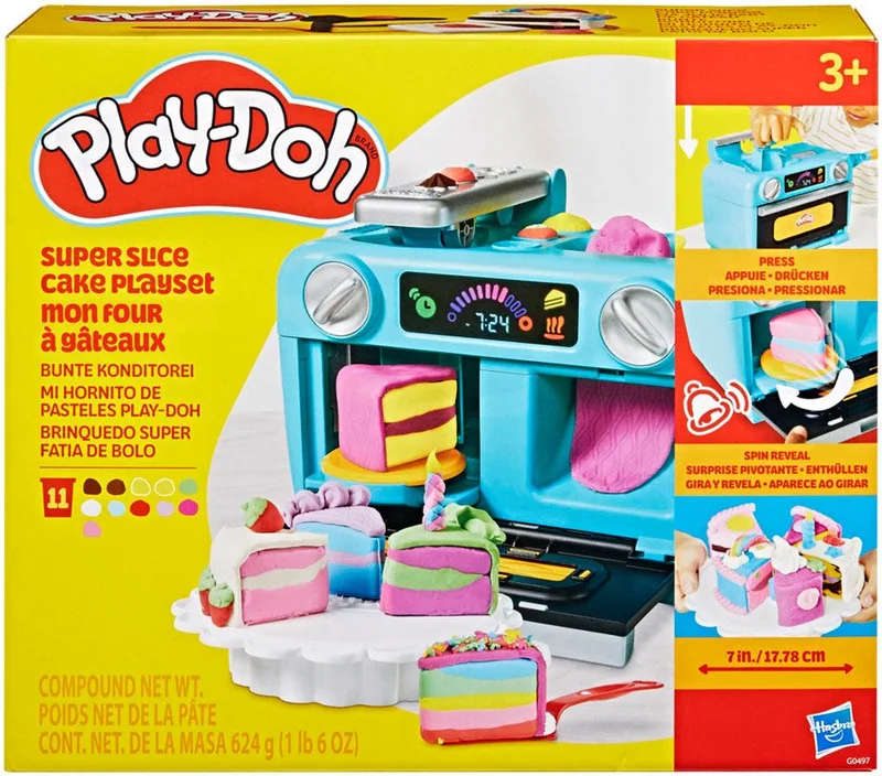 Taart met Laagjes - Boetseerklei van Play-Doh in Meerkleurig – productfoto 5 van 5