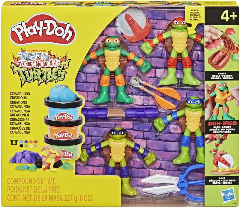 Teenage Mutant Ninja Turtles från Play-Doh i Cowabunga Creations Speelset – produktbild