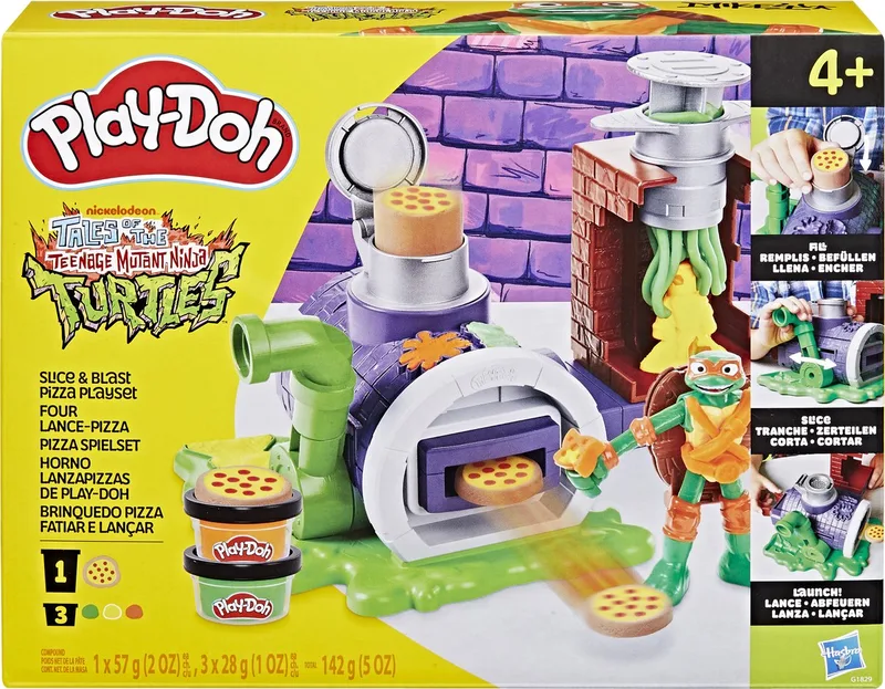 Teenage Mutant Ninja Turtles Slice & Blast Pizza Speelset från Play-Doh i Slice en Blast Pizza Speelset – produktbild 1 av 6