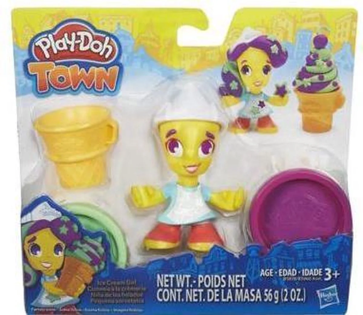 Town Figuren - incl. 2 potjes - Klei från Play-Doh i Flerfärgad – produktbild