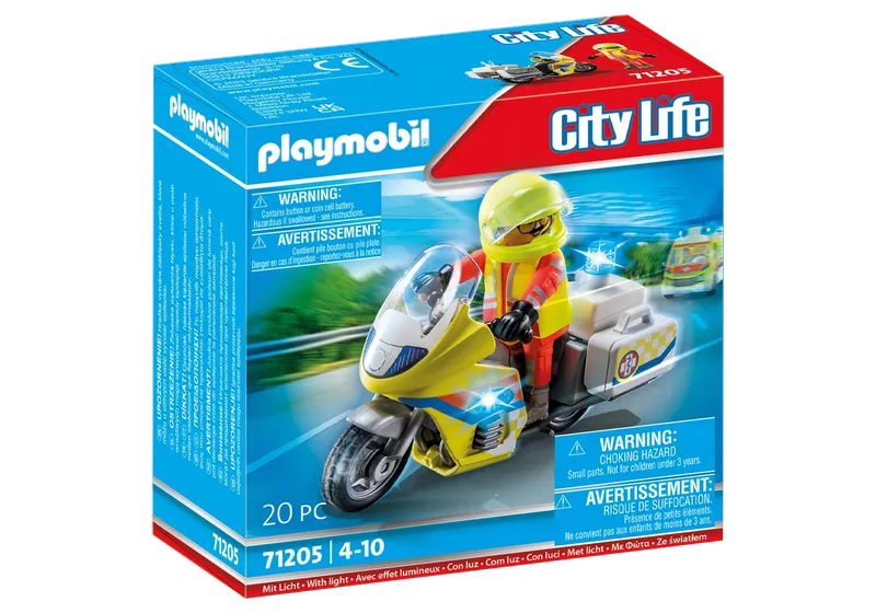 71205 Notarzt-Motorrad mit Blinklicht från Playmobil – produktbild 2 av 3