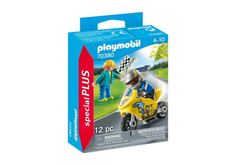 70380 Jungs mit Racingbike fra Playmobil – produktbillede 2 af 3