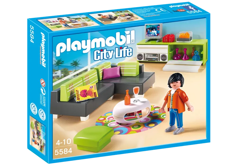 5584 Wohnzimmer fra Playmobil – produktbillede 2 af 4