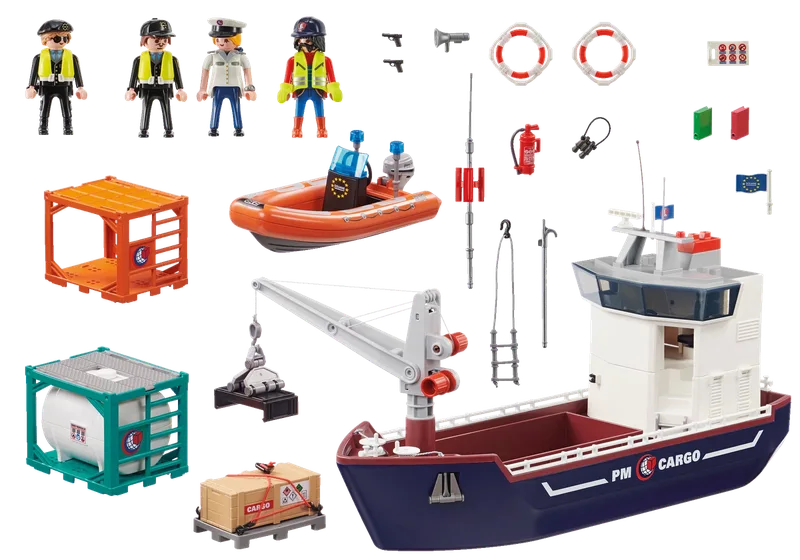 70769 Großes Containerschiff mit Zollboot by Playmobil – product photo 3 of 4