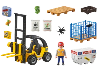 71528 Gabelstapler mit Fracht de Playmobil – photo du produit 3 sur 4