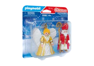 5592 St. Nikolaus und Weihnachtsengel fra Playmobil – produktbillede 2 af 3