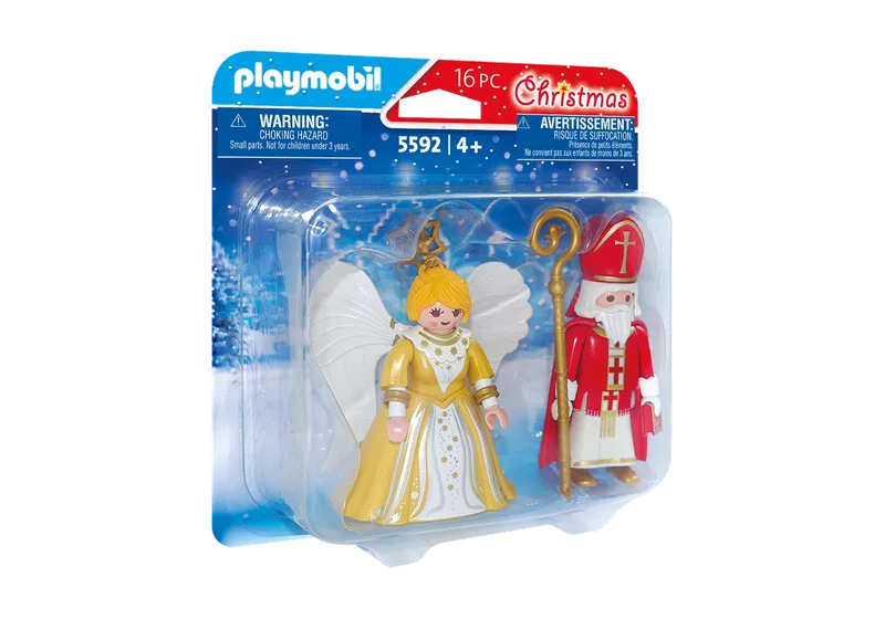 5592 St. Nikolaus und Weihnachtsengel fra Playmobil – produktbillede 2 af 3