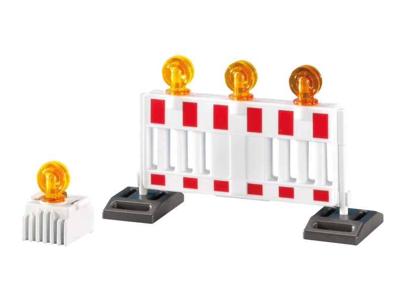 7453 Absperrbake mit Warnlampe fra Playmobil – produktbillede