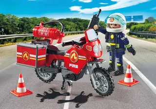 71466 Feuerwehrmotorrad am Unfallort by Playmobil – interior photo 1 of 3