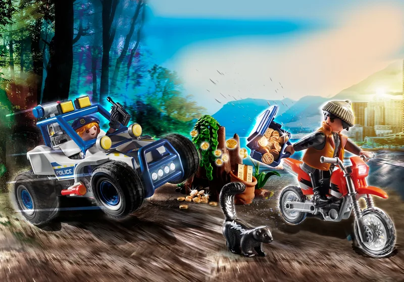 70570 Polizei-Geländewagen: Verfolgung des Schatzräubers by Playmobil – interior photo 1 of 4