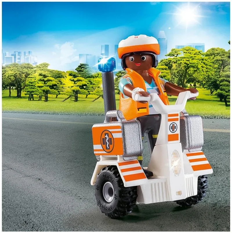 70052 City Life Eerste Hulp Balans Racer met Licht fra Playmobil i Multi colour – produktbillede