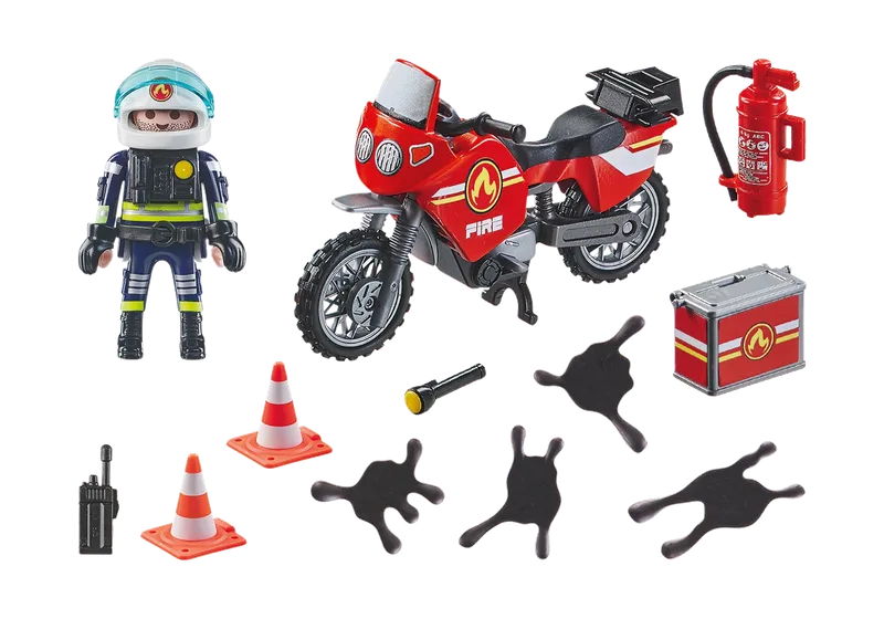 71466 Feuerwehrmotorrad am Unfallort by Playmobil – product photo 3 of 3