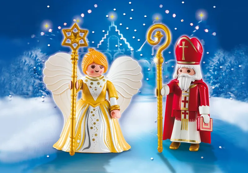 5592 St. Nikolaus und Weihnachtsengel fra Playmobil – miljøbillede 1 af 3