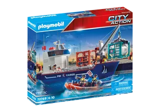 70769 Großes Containerschiff mit Zollboot by Playmobil – product photo 2 of 4