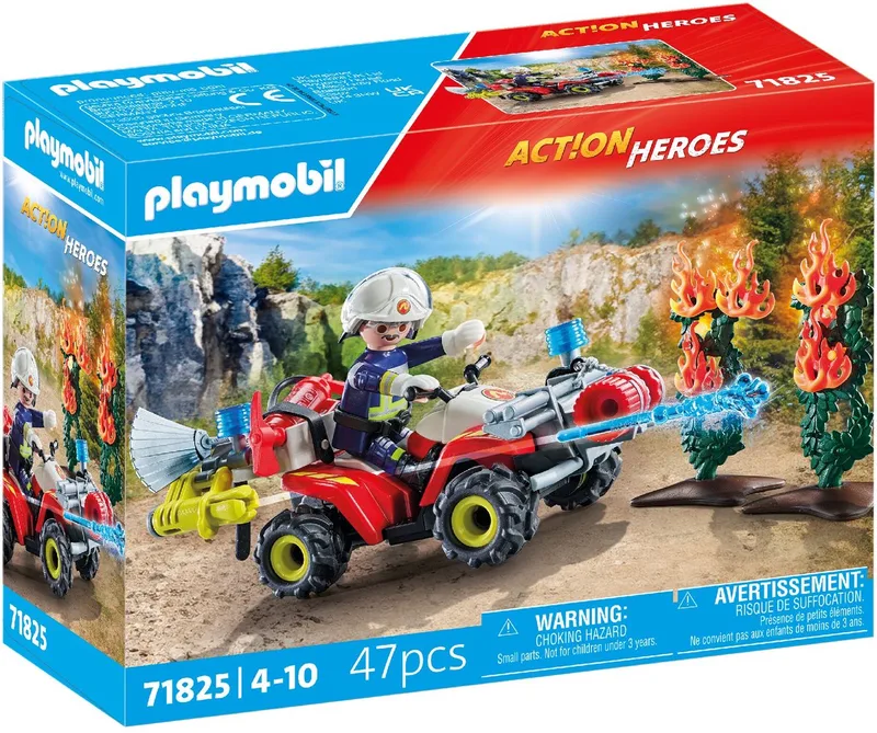 Action Heroes Brandweer Quad 71825 van Playmobil in Meerkleurig – productfoto
